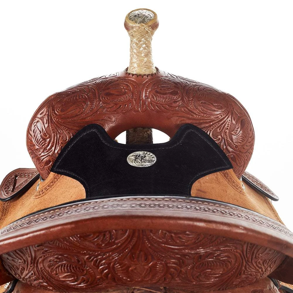 NRS Used 14in Kelly Kaminski Barrel Saddle 5 NRS Used 14in Kelly Kaminski Barrel Saddle - Image 3