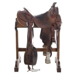 NRS Used 16in Jeff Smith Cowboy Saddle Ranch Roper 6 NRS Used 16in Jeff Smith Cowboy Saddle Ranch Roper -Saddlery Shop 03 238RR 2