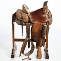 NRS Used 14.5in Sulphur River Ranch Saddle -Saddlery Shop 03 268R 02