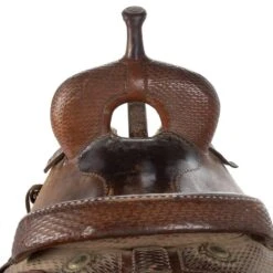 NRS Used 17' Cajun Saddlery Cutting Saddle -Saddlery Shop 04 112C 2