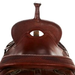 NRS Used 17in Cory Cooper Cutting Saddle -Saddlery Shop 04 158C 2