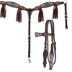 Reinsman Desert Feather Browband Headstall -Saddlery Shop 1015 DesertFeather 011