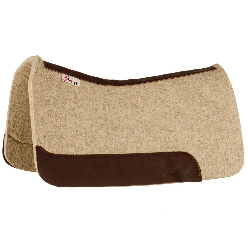 5 Star Equine Products Supplies Inc. 5 Pony 3/4 Inch Natural Felt Saddle Pad 3 5 Star Equine Products Supplies Inc. 5 Pony 3/4 Inch Natural Felt Saddle Pad