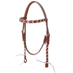 Rafter T Ranch Company Silver Laced Browband Headstall