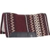 Classic Equine Contour Wool Top Felt 34 X 38 Saddle Pad Burgundy/Grey -Saddlery Shop 120740 default l