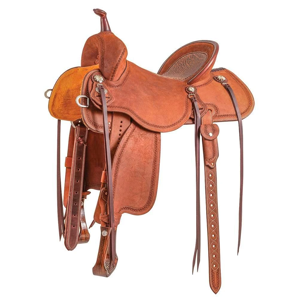 Martin Saddlery Martin Stingray Chestnut Roughout With San Carlos Border 3 Martin Saddlery Martin Stingray Chestnut Roughout With San Carlos Border