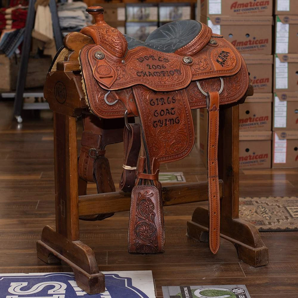 NRS Used 14in. Lazy L Trophy Team Roper 3 NRS Used 14in. Lazy L Trophy Team Roper