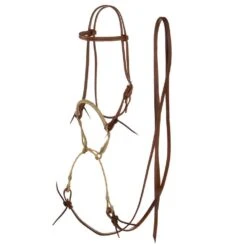NRS Rawhide Noseband Martingale Breaking Bridle