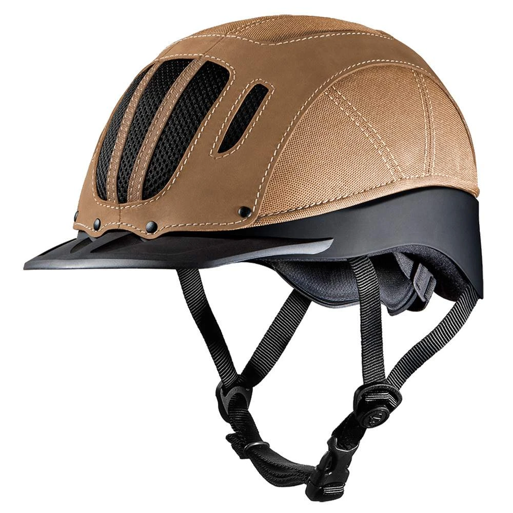 Troxel Tan Leather Sierra Riding Helmet 3 Troxel Tan Leather Sierra Riding Helmet