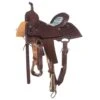 Nrs Competitors Chocolate Roughout Serape Seat Barrel Saddle -Saddlery Shop 137224 default l