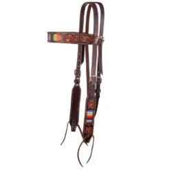 Circle Y Serape Inlay Browband Headstall