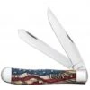 CASE XX Vintage Flag - Embellished Smooth Natural Bone Trapper CA36030 -Saddlery Shop 140892 default l