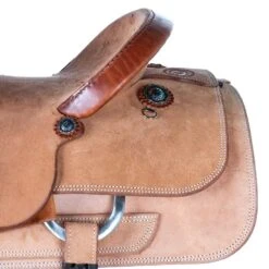 Nrs Competitors NRS Competitor's Series Natural Full Rough Out Team Roper Saddle -Saddlery Shop 1411853 31