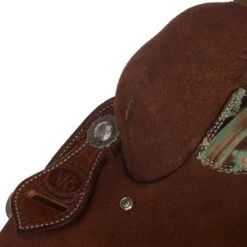 Nrs Competitors NRS Competitor Series Chocolate Youth Roughout Barrel Racing Saddle -Saddlery Shop 1411897Y 4