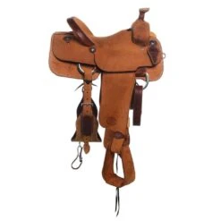 Nrs Competitors Heavy Oil Roughout Team Roping Saddle -Saddlery Shop 1412078 2