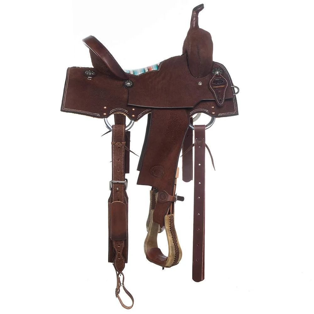 Nrs Competitors Chocolate Roughout Serape Seat Barrel Saddle 5 Nrs Competitors Chocolate Roughout Serape Seat Barrel Saddle - Image 3