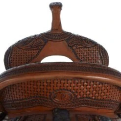 Nrs Competitors Natural Antique 7/8 Breed Tapete Grande/Prairie Flower Combo Barrel Saddle -Saddlery Shop 1412164 03