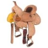 Tough 1 Branson 10in. Youth Roughout Barrel Saddle With Buckstitch -Saddlery Shop 144145 default l
