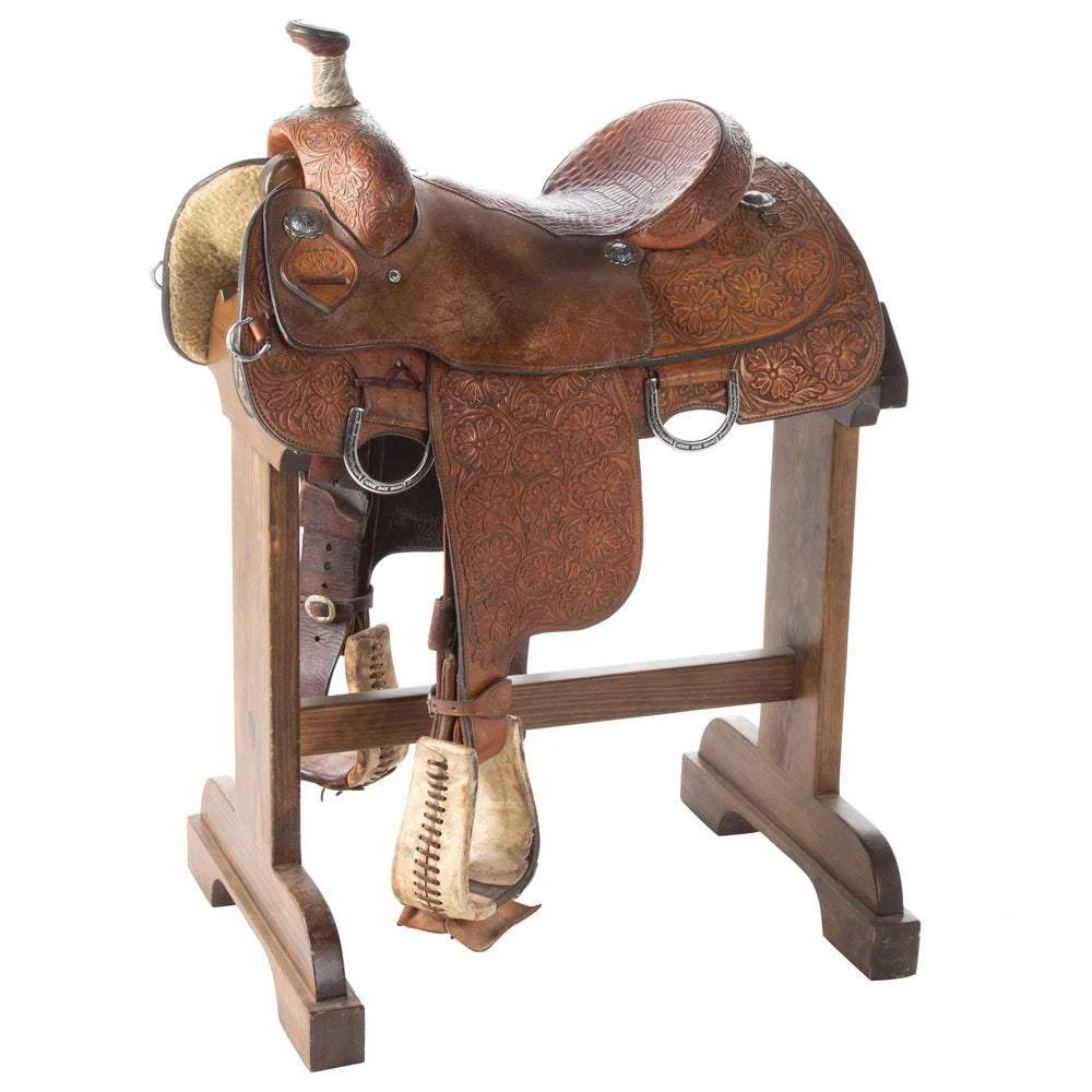 NRS Used 14.5in Flying J Saddlery Calf Roper 3 NRS Used 14.5in Flying J Saddlery Calf Roper