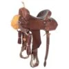 Nrs Competitors 1/2 Breed Chocolate Diamond Stamp With Flower Border Barrel Saddle 1 Nrs Competitors 1/2 Breed Chocolate Diamond Stamp With Flower Border Barrel Saddle -Saddlery Shop 149722 default l