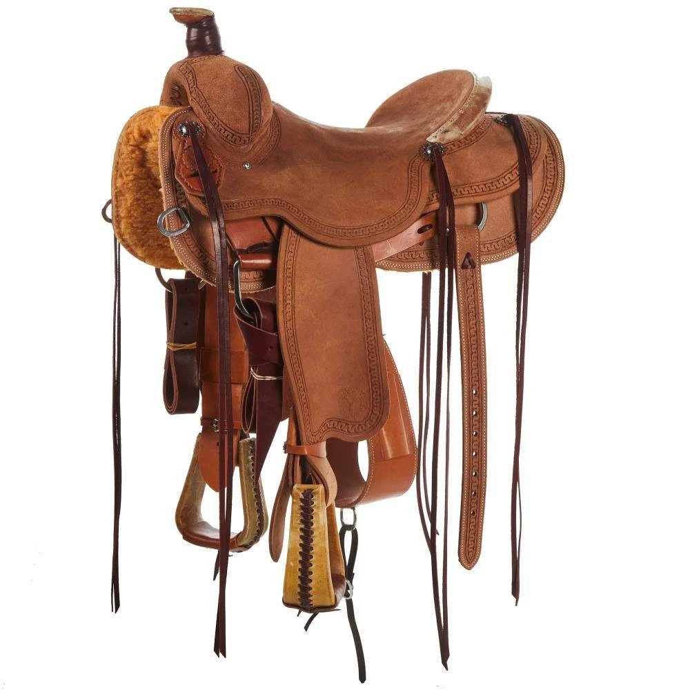 Circle Y Saddlery XP Oakdale Roughout Ranch Roper 3 Circle Y Saddlery XP Oakdale Roughout Ranch Roper