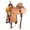 Martin Saddlery Martin 1/8 Breed Stingray Natural Weathered Antique Mountain Daisy Barrel Saddle -Saddlery Shop 156359 default l