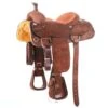 Alamo Saddlery Roughout Chocolate Calf Roper -Saddlery Shop 159059 default l
