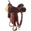 Nrs Competitors Competitor Chocolate 1/2 Breed Diamond Tooled Full Floral Embossed Seat Barrel Racer -Saddlery Shop 159460 default l