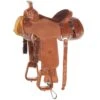 Tomahawk 3/4 Breed Floral Team Roper With Quilted Seat -Saddlery Shop 161989 default l