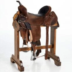NRS Used 15.5in Double J Lynn Mackenzie Barrel Saddle