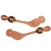 Nrs Tack Roughout 5/8 Inch Spur Straps With Silver Flower Brass Bar Cart Buckle -Saddlery Shop 163995 default l