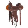Burns Saddlery 14 1/2 Inch 20FDX Chocolate Roughout Barrel Saddle -Saddlery Shop 164736 default l