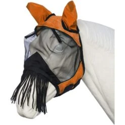 Deluxe Comfort Mesh Fly Mask W/String Nose -Saddlery Shop 188118 543093