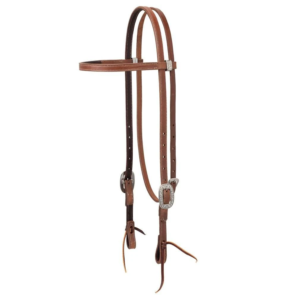 Weaver Leather Synergy Floral Latigo Lined Browband Headstall 3 Weaver Leather Synergy Floral Latigo Lined Browband Headstall
