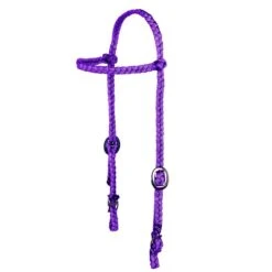 Jerry Beagley Braiding Co. Nylon Turquoise Braided Pony Headstall -Saddlery Shop 203835 615959