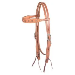 Martin Saddlery Skirting Leather Browband Headstall W/Rope Edged Dots 7 Martin Saddlery Skirting Leather Browband Headstall W/Rope Edged Dots -Saddlery Shop 211654 651637