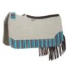 5 Star Equine Products Supplies Inc. 5 The Barrel Racer 7/8 Natural Felt Saddle Pad With Serape And Fringe -Saddlery Shop 234232 753789