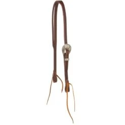 Cowperson Tack Slit Ear With Antique Flower Headstalls