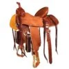 NRS Competitor Series Chestnut Poinsettia Barrel Saddle With Pencil Roll -Saddlery Shop 39802 default l
