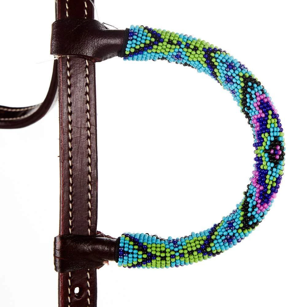 Tough 1 Beaded Diamond Single Ear Headstall 5 Tough 1 Beaded Diamond Single Ear Headstall - Image 3