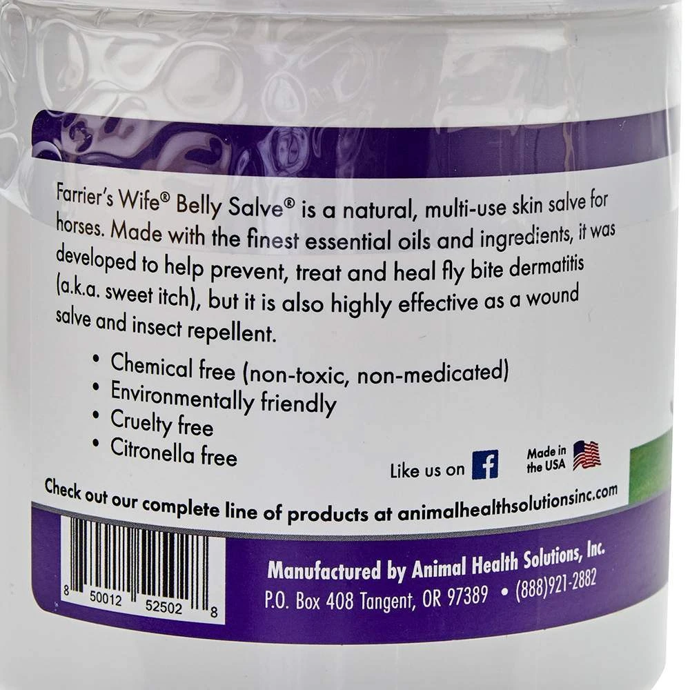 Animal Health Solutions-Ahi Farrier's Wife Belly Salve 20oz 4 Animal Health Solutions-Ahi Farrier's Wife Belly Salve 20oz - Image 2