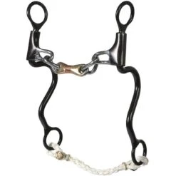 Dutton Bits 1 1/2in. Dogbone With Chain Cavalry 8in. Cheek Bit