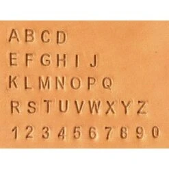 Weaver Leather 1/4in. Alphabet And Number Set -Saddlery Shop 67 7201 1