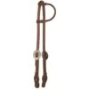 Nrs Tack Oiled 5/8 Inch Box Loop Single Ear Headstall With Floral Cart Buckles -Saddlery Shop 76391 default l