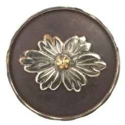 Cowperson Tack 1 /2 Inch Flower And Silver Concho