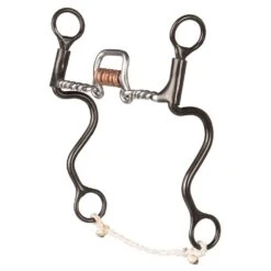 Dutton Bits Twisted Wire Angled Square Port Cavalry Bit