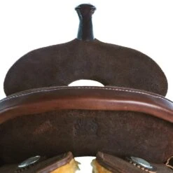 Burns Saddlery 15 Inch 30HD Chocolate Roughout Barrel Saddle -Saddlery Shop BR 3000 15 30 HD 2