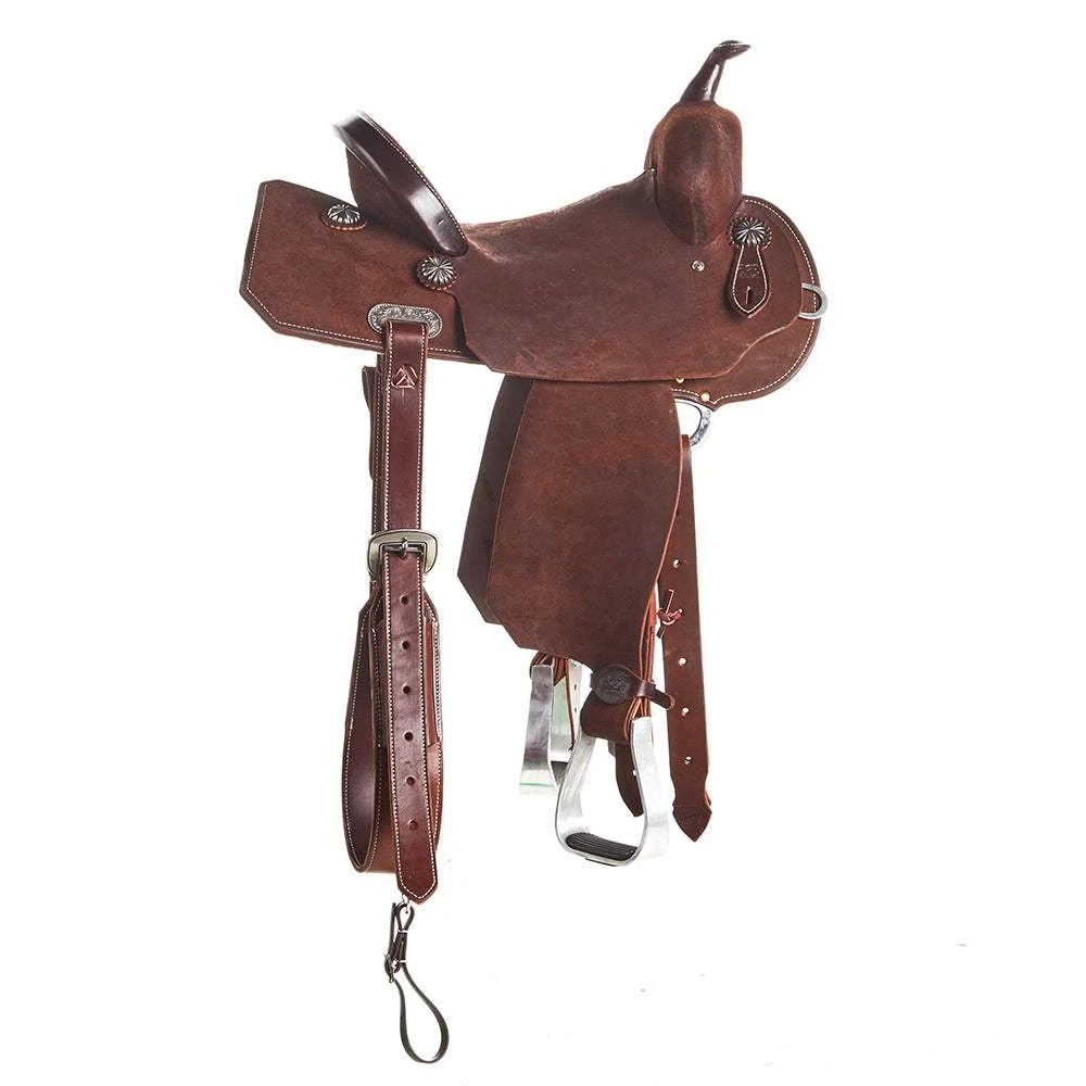 Burns Saddlery 14 Inch 20HD Chocolate Roughout Barrel Saddle 4 Burns Saddlery 14 Inch 20HD Chocolate Roughout Barrel Saddle - Image 2