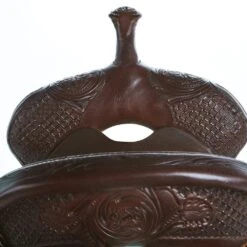 Burns Saddlery 13 Inch 20HD Chocolate Roughout Barrel Saddle -Saddlery Shop BR 3041 13 20 HD 2