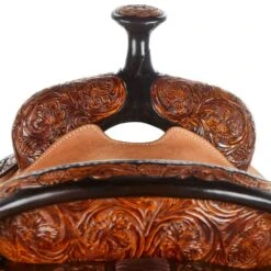 Martin Saddlery Martin Saddlery Weathered Antique & Dark Framed 1/4 Tooled Team Roper -Saddlery Shop NRS 01 7725 03